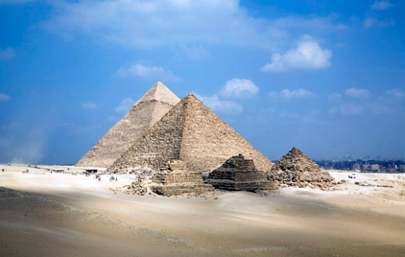 the pyramids of Giza, Egypt