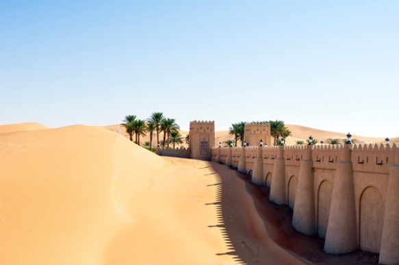 Qasr Al Sarab Desert Resort near Abu Dhabi, photo by Sue Alstedt