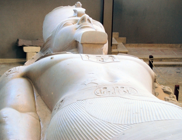 Recumbent Ramesses colossal statue, Memphis, Egypt