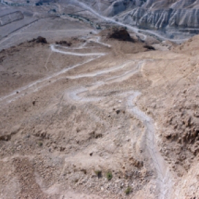 snake path, Masada, Israel, photo by Sallie Volotzky